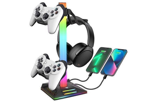 Gaming RGB Controller and Headset Stand - NZ Stock