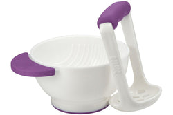 NUK: Food Masher and Bowl Set - Purple