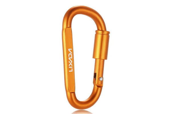 Lixada Aluminum Alloy D Ring Locking Carabiner Screw Hanging Hook Buckle Keychain For Outdoor Camping Hiking 1 - Standard - Set Of 1