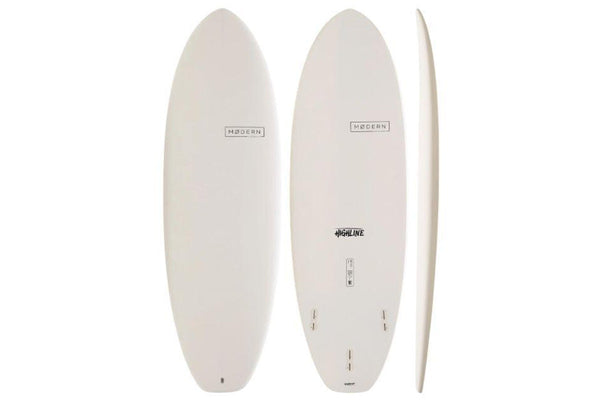 Modern Surfboards - Highline 2.0 - Epoxy Soft - White - 6'0