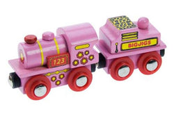 Bigjigs Pink Engine Train