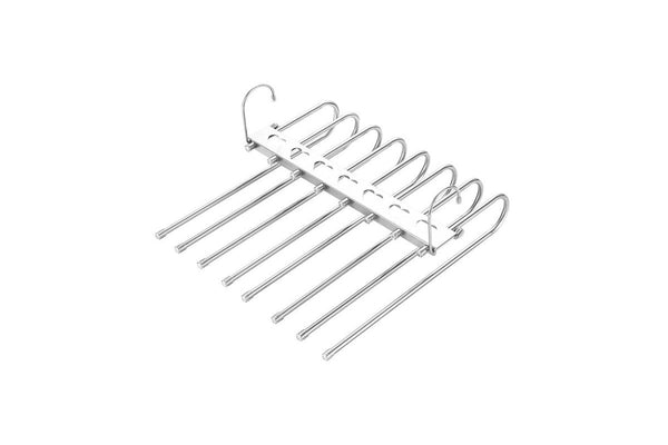 Multiple Layers Magic Pants Hangers Scarf Hangers Towel Rack Closet Hanger Organizer-8 Rods