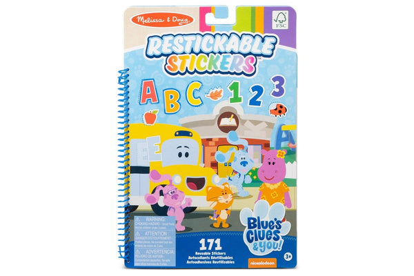 Melissa & Doug: Blue's Clues & You! Restickable Stickers - Letters/Numbers