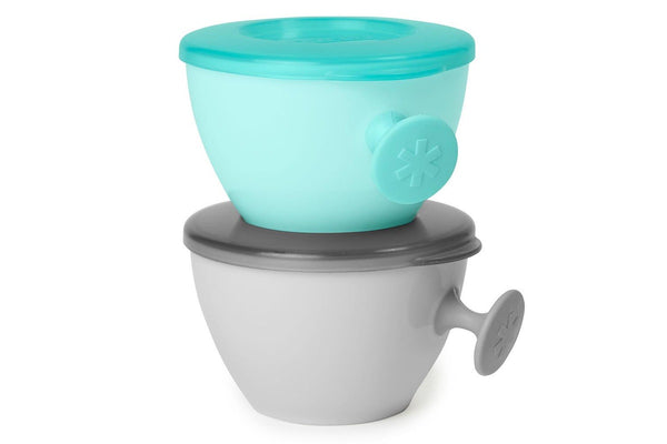 Skip Hop: Easy-Grab Bowls - Grey/Soft Teal