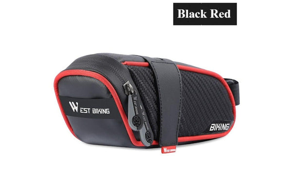 1l 1.8l Waterproof Reflective Bicycle Saddle Bag