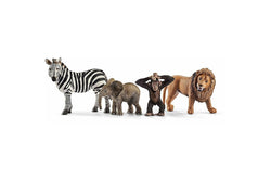 4pc Schleich Wild Life Animal Action Figure Kids Toy Fun Play Starter Set 3-8y