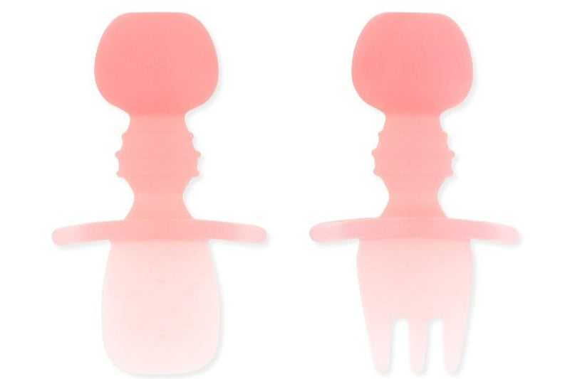 Bumkins: Jelly Silicone Chewtensils - Pink Jelly