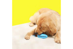 Dog Toys Toothbrush Iq Treat Dispensing Ball Rope Safe Teeth Cleaning Pet Chew Blue - Standard