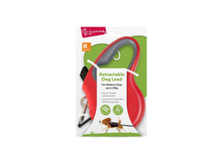 Yours Droolly: Retractable Lead - Medium/Red