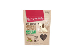 Yours Droolly: Kiwi Grown Treats, Venison, Lamb & Kiwifruit - 90g