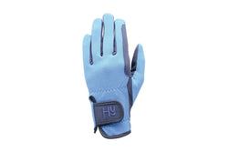 Hy5 Adults Every Day Two Tone Riding Gloves (Navy/Sky Blue) (XL)