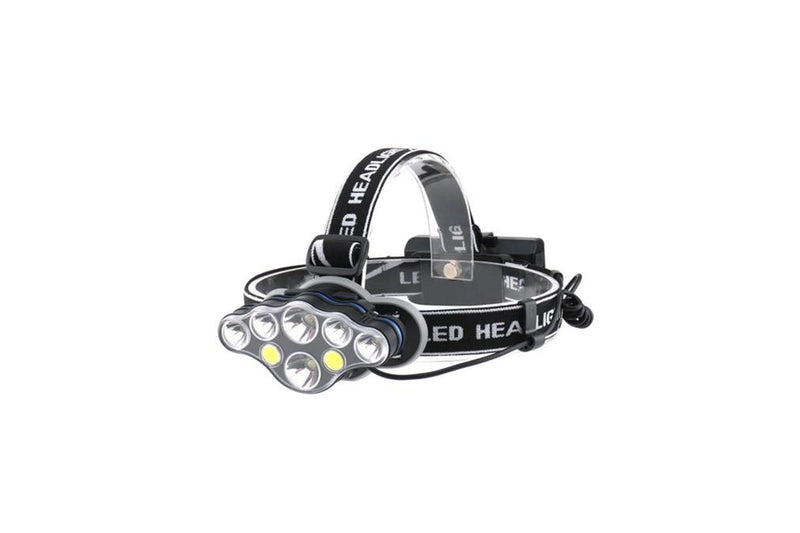 8 LED Headlight Headlamp Head Light 18650 Operated Outdoor T6