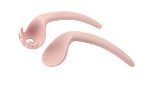 Haakaa: Silicone Self-Feeding Spoon Set - Blush