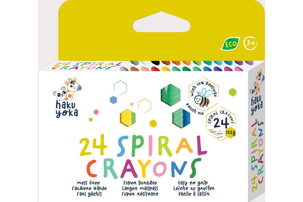 Haku Yoka: Spiral Crayons (24-Pack)