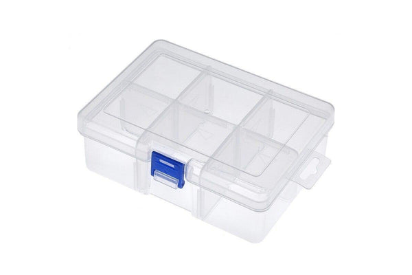 Compartments Fishing Utility Box Lures Swivels Hooks Tackle With Adjsutable Dividers 6 - Standard