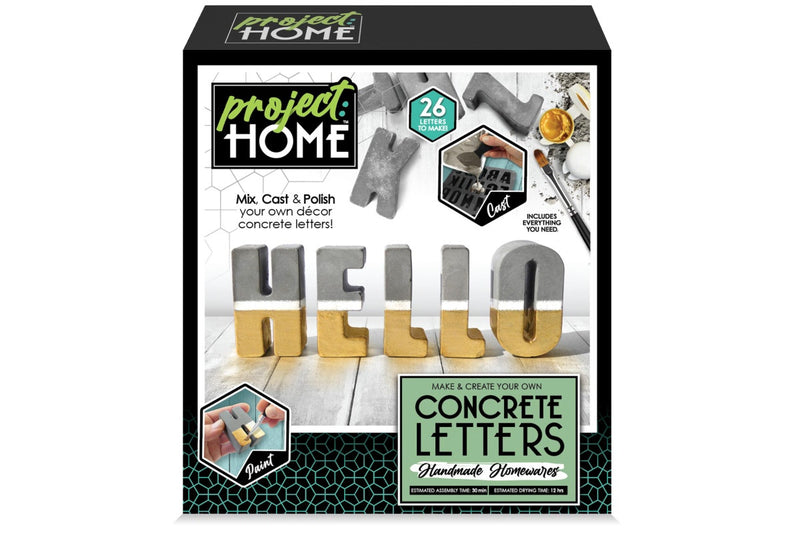 Project Home: Make & Create Your Own - Concrete Letters