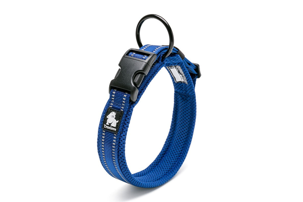 Heavy Duty Reflective Collar Blue Xs -