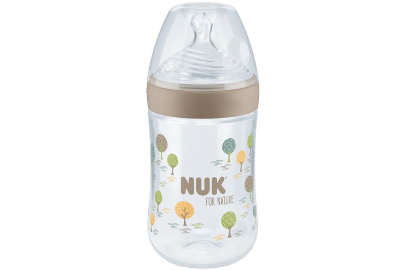 NUK: For Nature PP Bottle with Medium Teat - Beige (260ml)