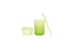 Bumkins: Silicone Straw Cup with Lid - Sage