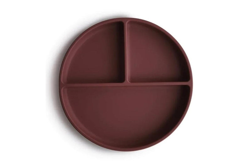 Mushie: Silicone Suction Plate - Woodchuck