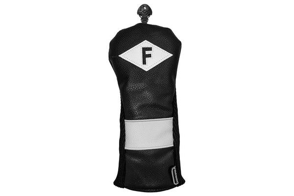 Longridge Fairway Golf Club Head Cover (Black/White) (One Size)