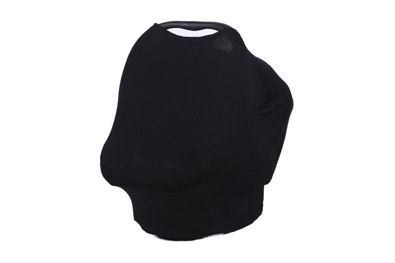 Breastfeeding Cover Cotton Nursing Maternity - Plain Black