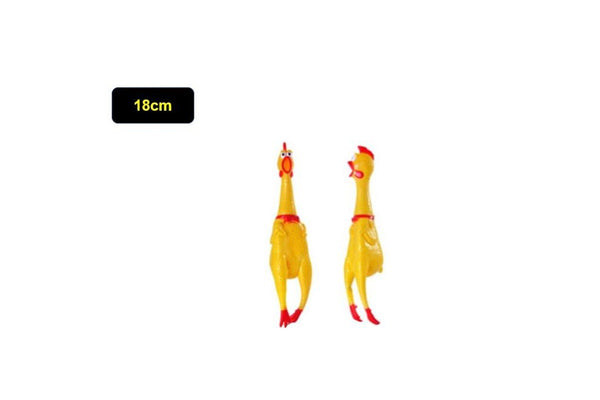 Small Chicken Pet Squeak Vinyl Puppy Dog Cat Teeth Cleaning Chew Sound Toy