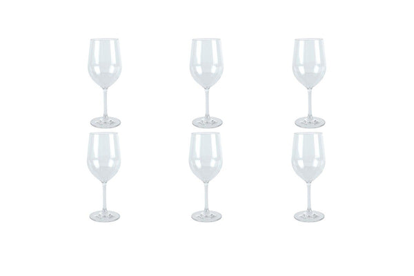 6x Wildtrak Tritan Wine Glass 355Ml for Home Kitchen Tabletop Dinnerware Clear