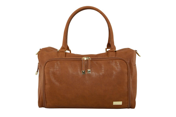 Isoki: Double Zip Satchel - Amber