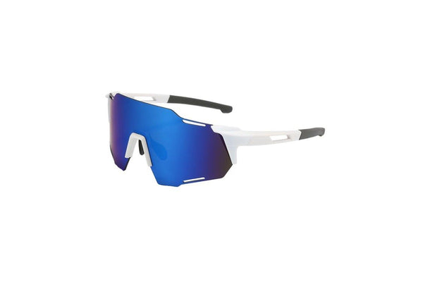 61mm Blue Glasses Sports Sunglasses Cycling Running Bike UV400 Safety