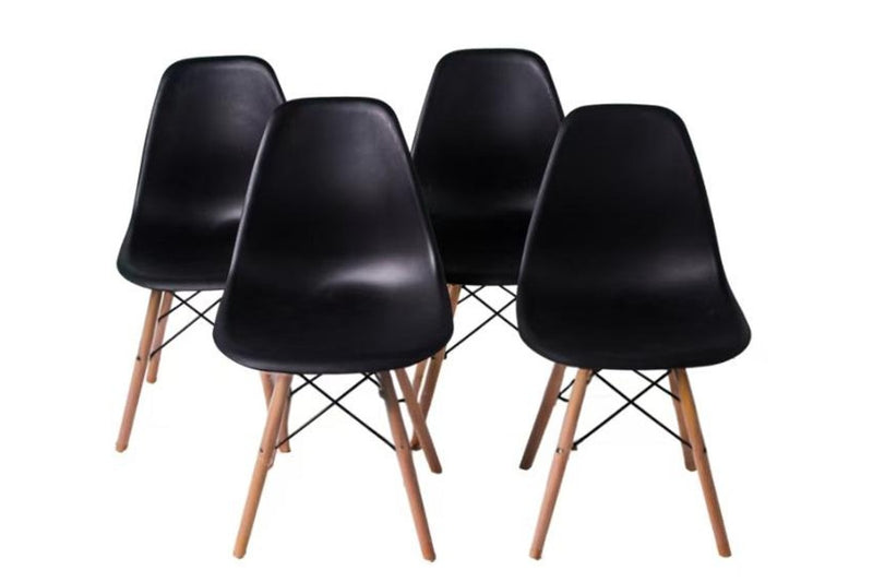 Fraser Country Modern Dining Chair Set of 4 - Black