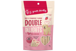 Yours Droolly: Double Delight Milk & Strawberry - 150g