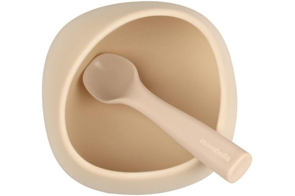 Mombella: Silicone Suction Bowl - Light Brown