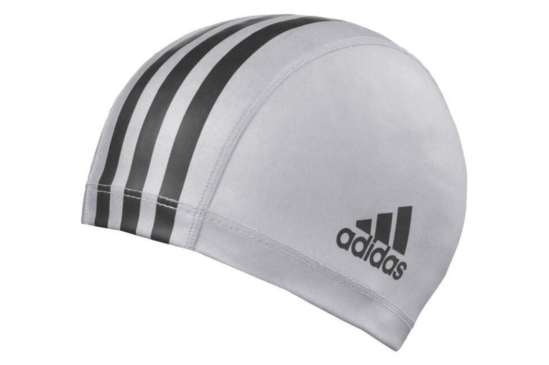 Adidas: Swimming Cap - Silver/Black Striped (Adult)