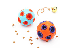 Durable Giggle Bounce Food Dispenser Teeth Cleaning Chew Rubber Ball For Dogs