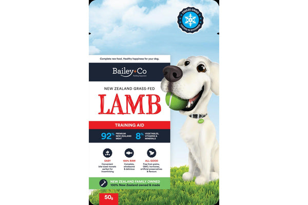 Bailey+Co: Freeze Dried Training Aid - Lamb (50g)