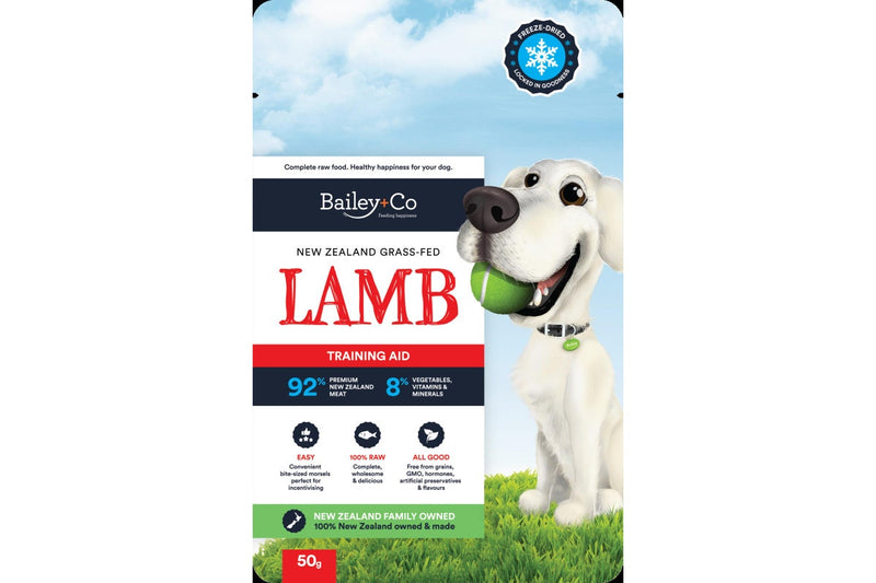 Bailey+Co: Freeze Dried Training Aid - Lamb (50g)