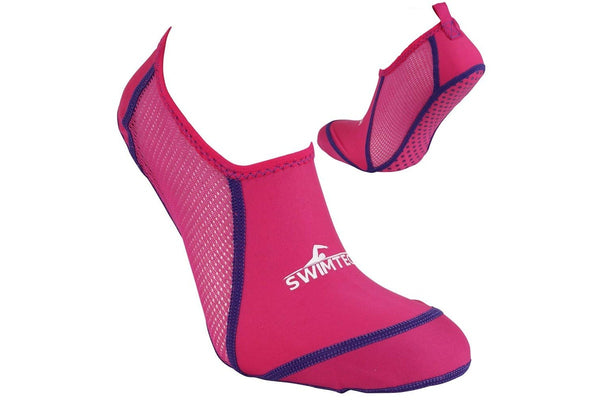 SwimTech Unisex Adult Pool Socks (Pink) (5 UK-7 UK)