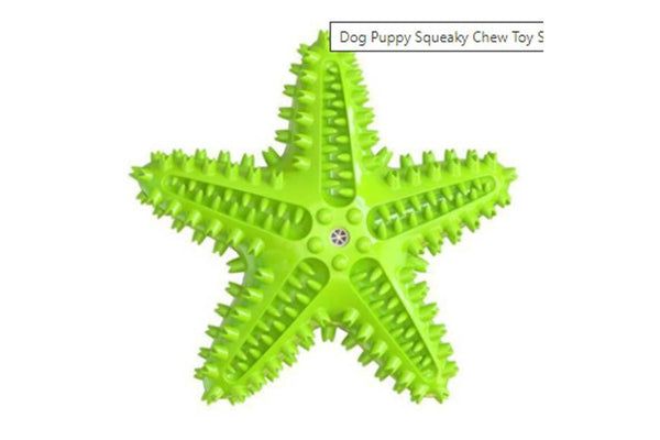 Starfish Dog Chew Toy Pet Supplies Chewing Toothbrush - Green