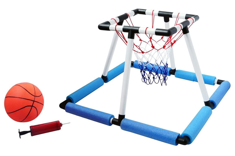 Water Game Set with Net + Mini Basketball + 6" Pump