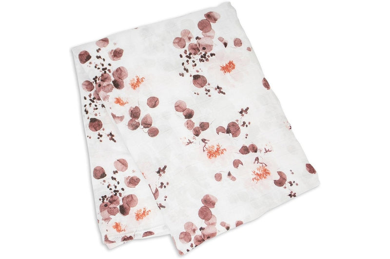 Lulujo: Muslin Bamboo Swaddle - Eucalyptus