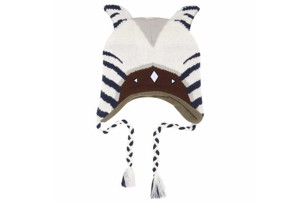 Star Wars: The Mandalorian Ahsoka Tano Trapper Hat (White/Blue/Brown) (One Size)