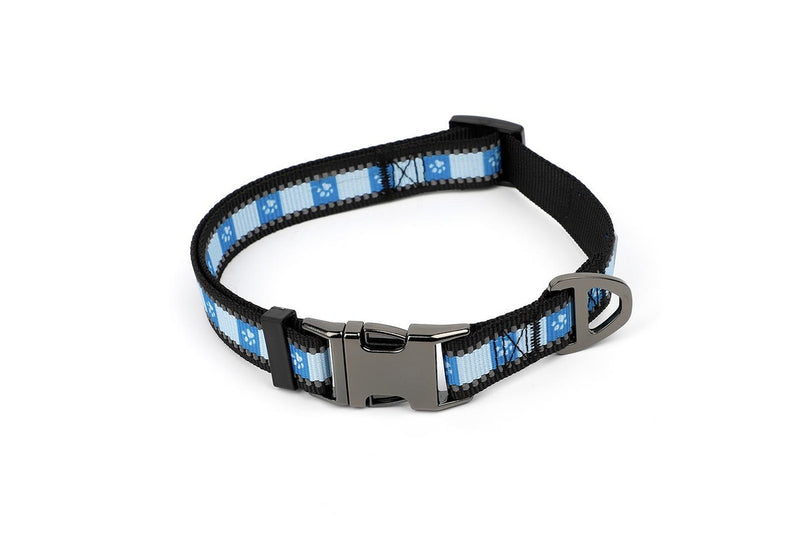 NRL Cronulla Sharks Merch Pet Dog Reflective Adjustable Collar Nylon 38cm-58cm