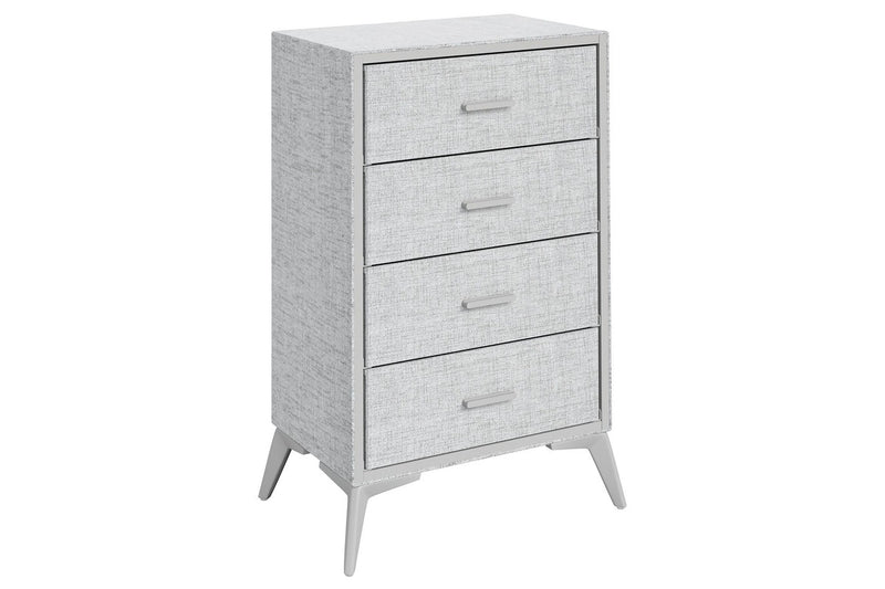 Fraser Country: Lyle 4 Drawer Dresser - Snow Velvet Light Grey