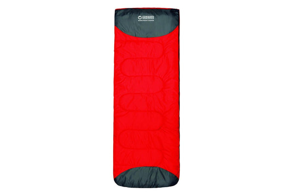 Wildtrak Murchison 190x75cm Camper Sleeping Bag Thermal Camping Sleeper Red