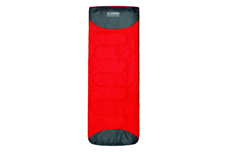 Wildtrak Murchison 190x75cm Camper Sleeping Bag Thermal Camping Sleeper Red