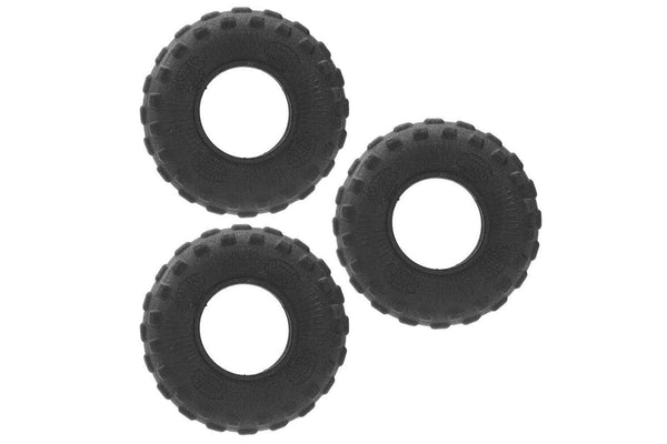 3x Paws & Claws All Terrain 9cm Rubber Tyre Dog Toy Pet Small Chew Teething BLK