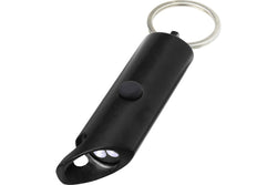 Flare Recycled Aluminium Torch Keyring (Solid Black) (One Size)