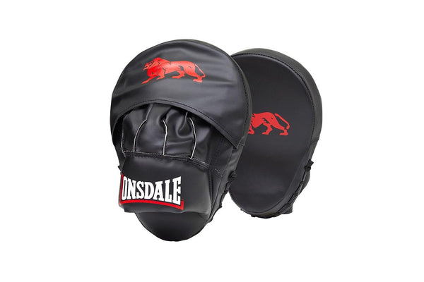 Lonsdale Challenger 2.0 Boxing Focus Pads Punching Mitt Pair One Size Black