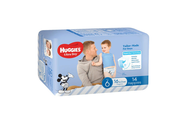 Huggies Ultra Dry Convenience Junior Boy Nappies - Size 6